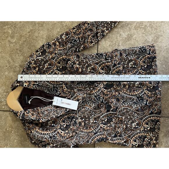 Anthropologie NWT Driftwood S Velvet Blazer Festival 70’s Embroidery Boho - Picture 9 of 10